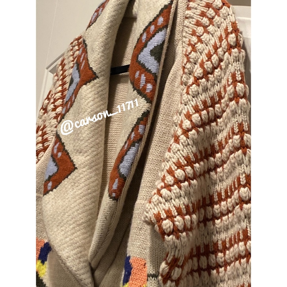 RARE NEW Anthropologie Caballos Sweater Cardigan S by Adomartins - Picture 5 of 11